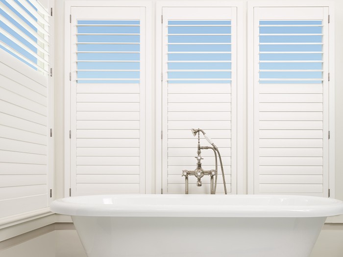 Palm Beach Polysatin Shutters  Color: Bright White